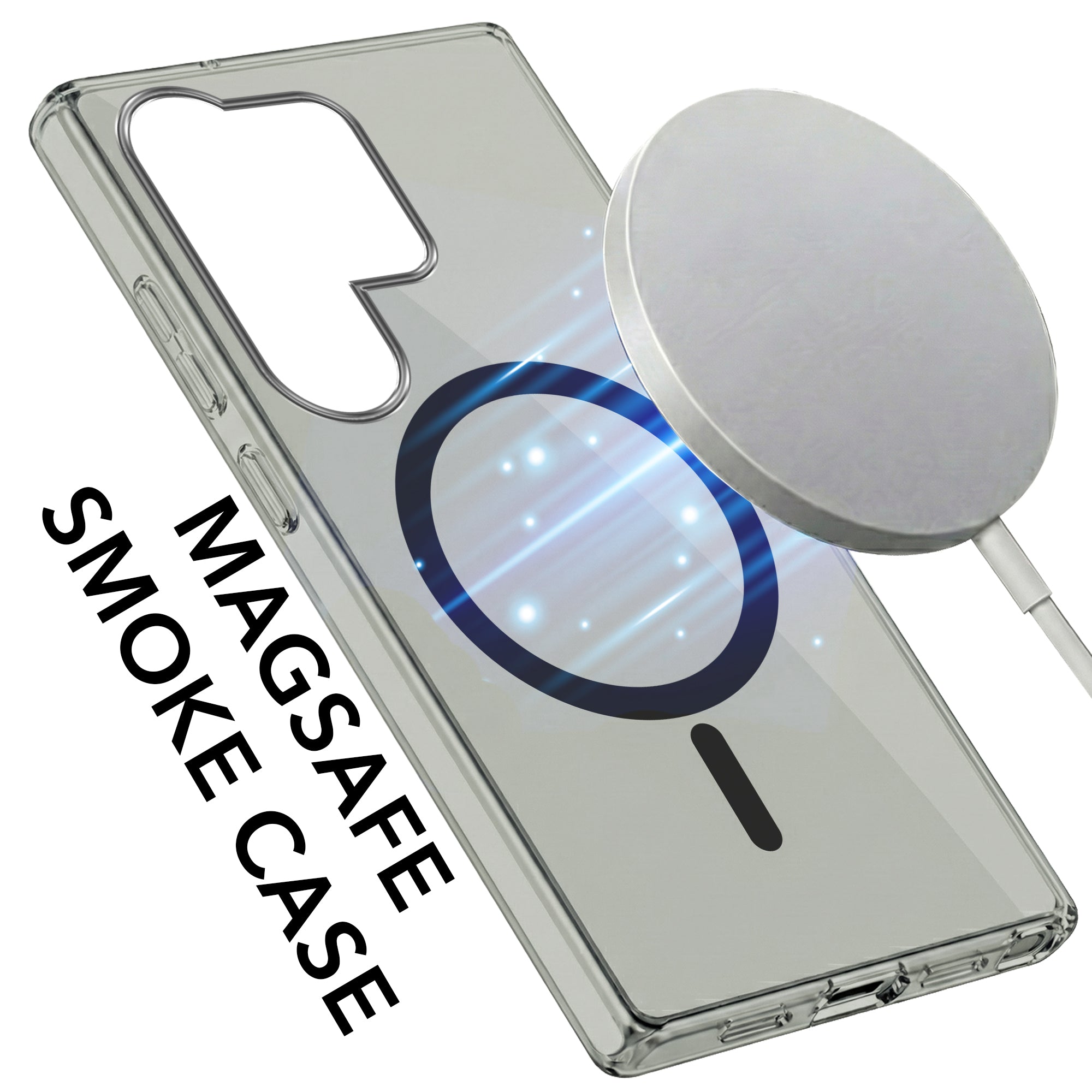 For Samsung Galaxy S26 Ultra Back Cover Case Lifetime Anti-Yellow MagSafe Compatible Clear (Sleek Hard Crystal | Shockproof and Camera Protection)