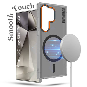 For Samsung Galaxy S24 Ultra Back Cover Case (Soft Touch | Camera Bump Protection | MagSafe Compatible | Matte Finish)