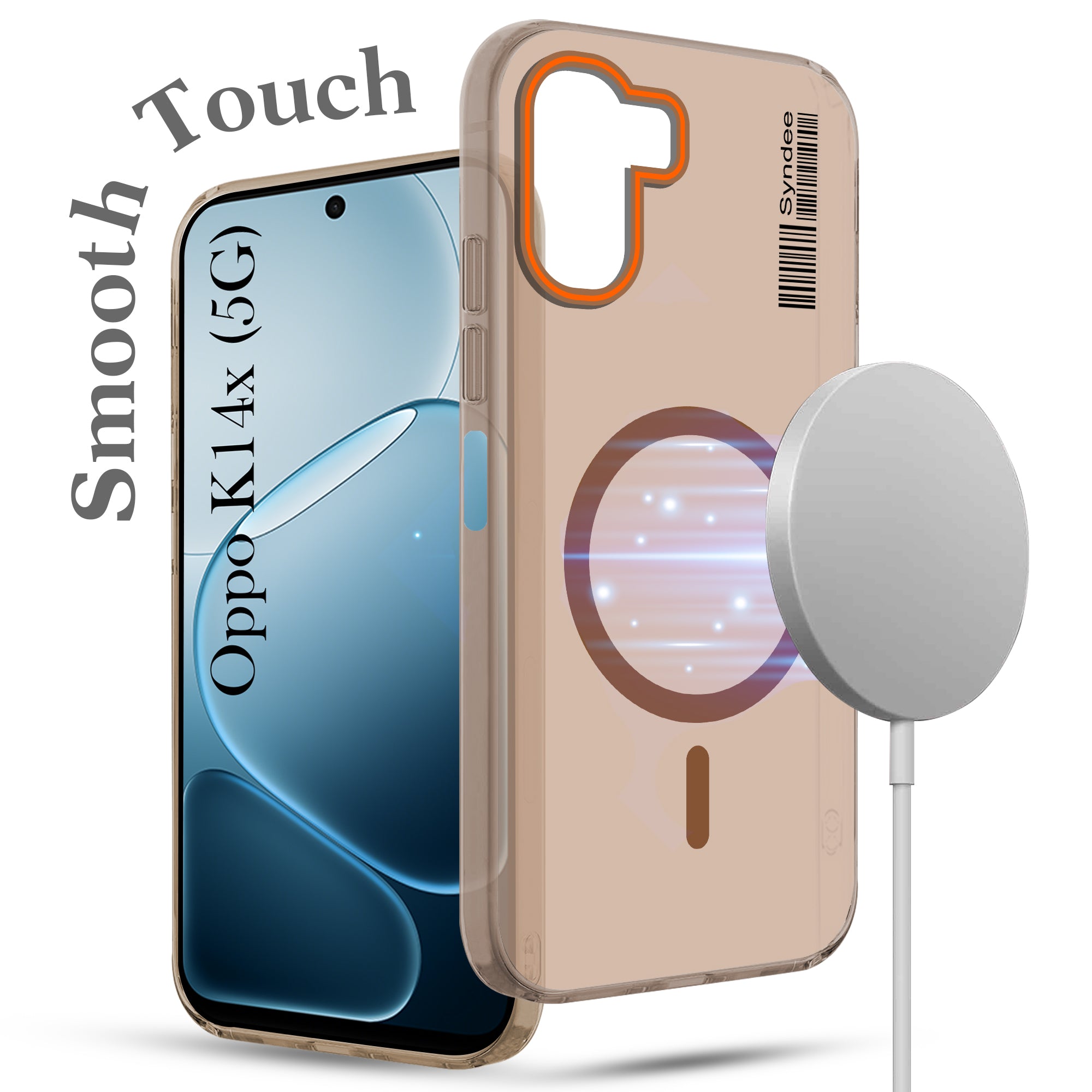 For Oppo K14x 5G Back Cover Case (Soft Touch | Camera Bump Protection | MagSafe Compatible | Matte Finish)