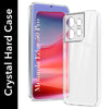 For Motorola Moto Edge 50 Pro Back Cover Case (Hybrid Crystal Panel with Side Soft PU | Camera Protection | HD Clear Shockproof)