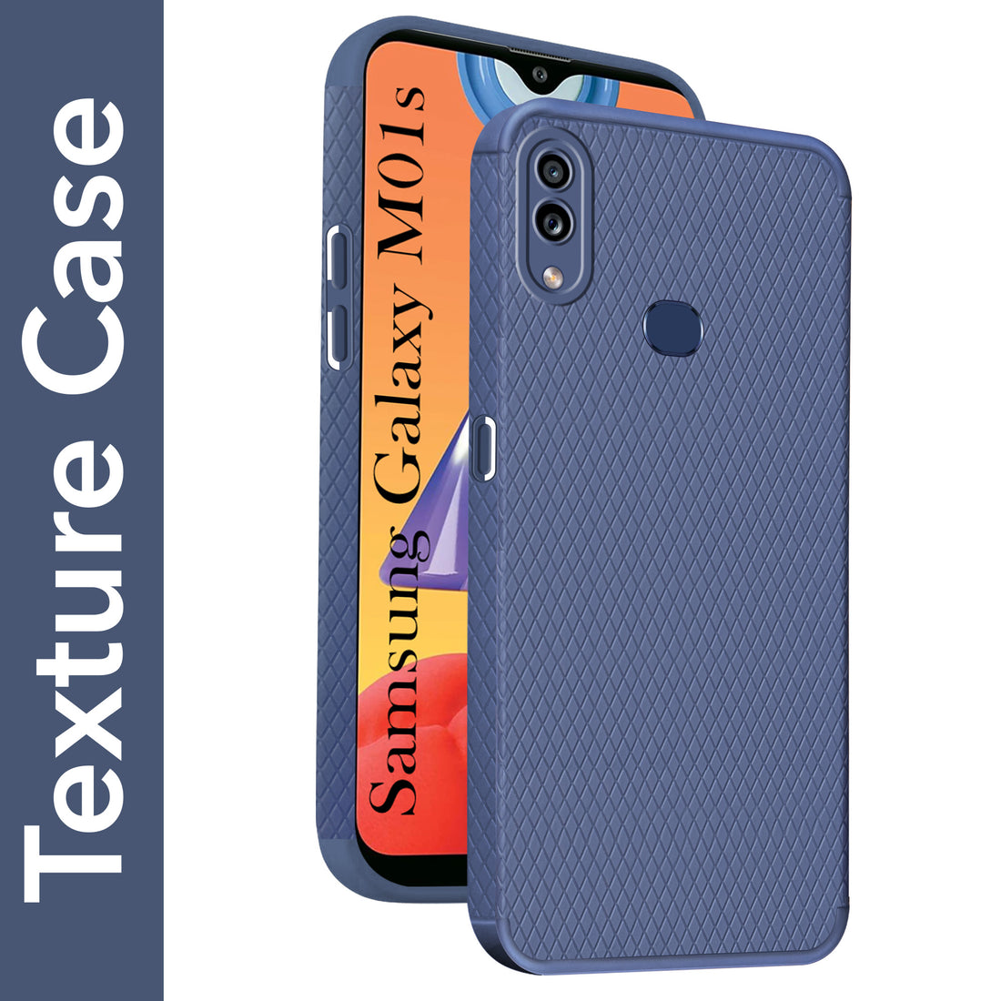 For Samsung Galaxy M01s Back Cover Case Liquid Silicone (Camera Protection | Side Grip Texture | Soft and Flexible)
