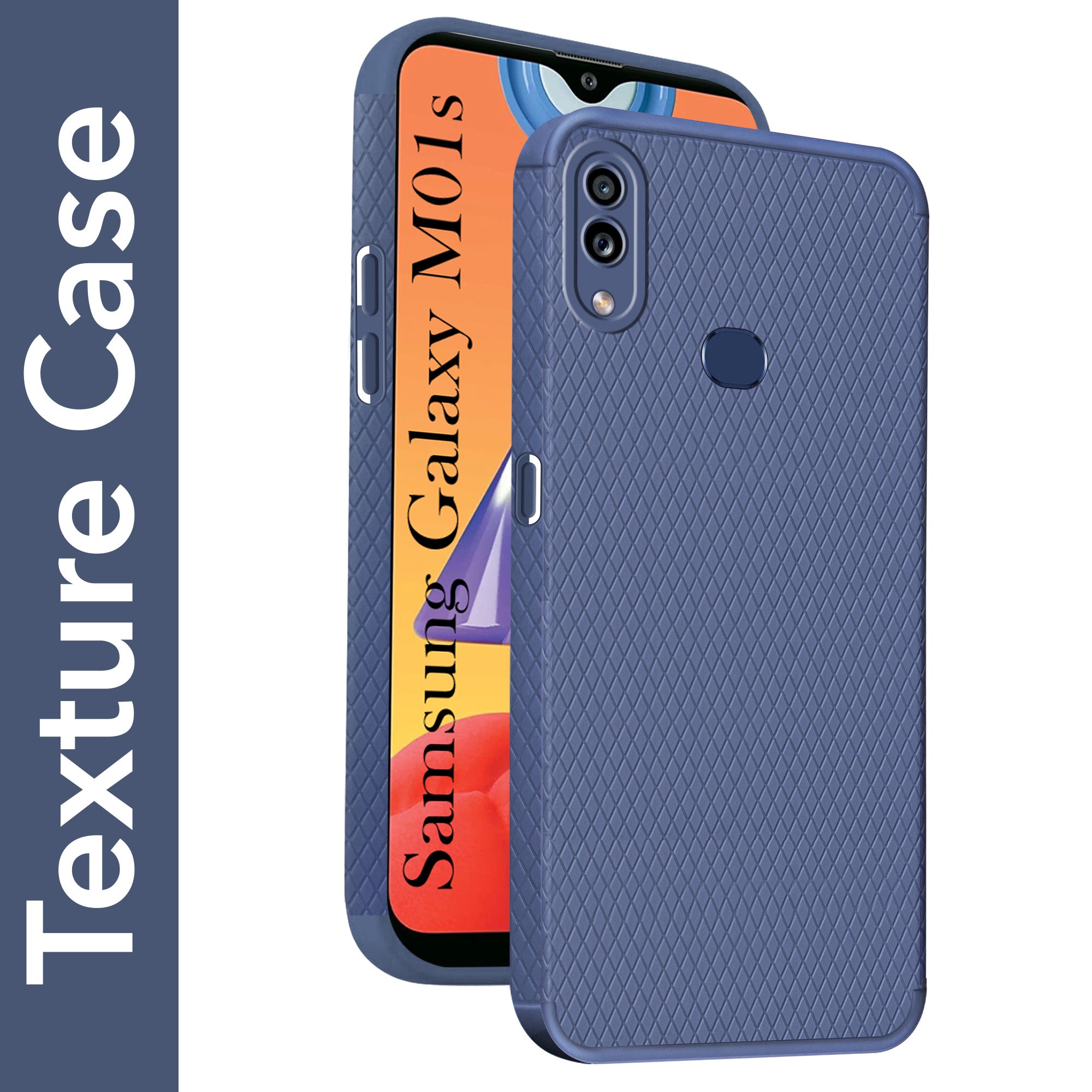 For Samsung Galaxy M01s Back Cover Case Liquid Silicone (Camera Protection | Side Grip Texture | Soft and Flexible)