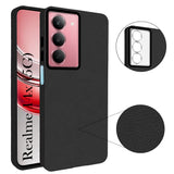 For Realme 14x Back Cover Case (Glass Like Camera Protection | Leather Feel | Minimalist Professional Grip)