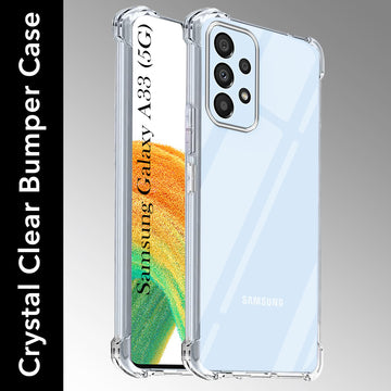 For Samsung Galaxy A33 5G Back Cover Shockproof Crystal-Clear (Drop & Camera Protection | Hard Polycarbonate)