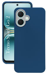 For Tecno Spark Go 2 Back Cover Case ( Dual Color Matte Finish | Full Camera Protection | Sleek and Professional)