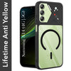 For Samsung Galaxy A14 4G | 5G Back Cover Case Lifetime Anti-Yellow Clear (Camera Protection | Side Grip | Wireless MagSafe Compatible)