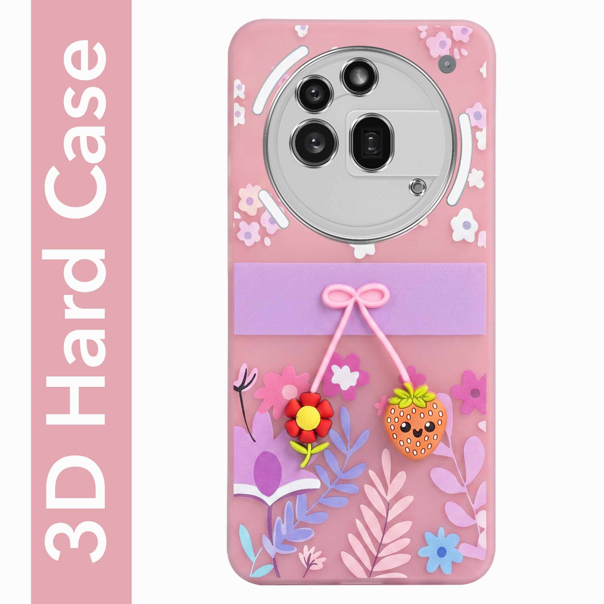 For Nothing Phone 3A Pro 5G Back Cover Case (3D Cute Cartoons | Hard Back Side Soft | Matte Premium Finish | HD Printing)