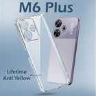 For Poco M6 Plus 5G Back Cover (Hard Anti Yellow Clear Case | Drop & Camera Protection | Shockproof Polycarbonate)