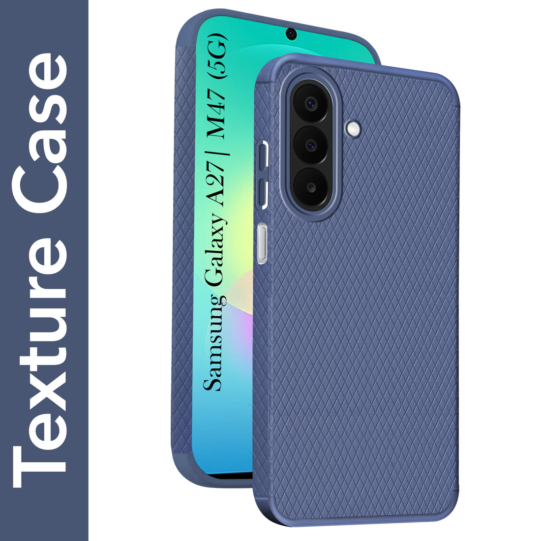 For Samsung Galaxy A27 5G | Samsung Galaxy M47 5G Back Cover Case Liquid Silicone (Camera Protection | Side Grip Texture | Soft and Flexible)