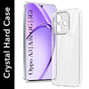 For Oppo A3X (4G/5G) | Oppo A3 5G Back Cover Case (Hybrid Crystal Panel with Side Soft PU | Camera Protection | HD Clear Shockproof)