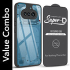 For Nothing Phone 4A 5G Combo with Back Cover and 9H Tempered Glass (Lifetime Anti-Yellow | Crystal Clear Shockproof | Oleophobic Coating Screen Glass)