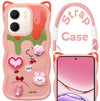 For Oppo A5X Back Case Cover Strap (3D embossed Figures | Strap Holder | 360* Soft Cushion with Camera Bump)
