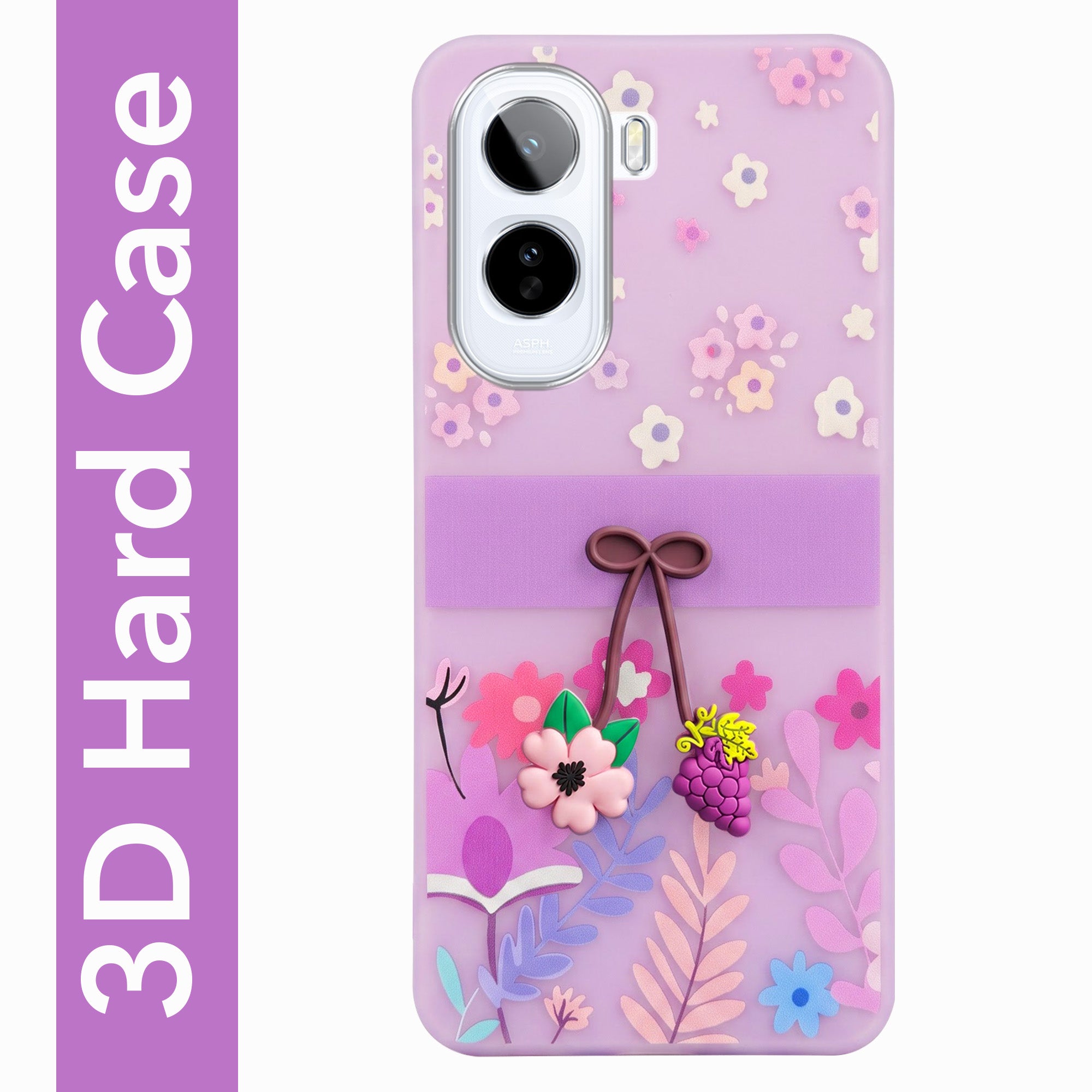 For Vivo T5 Pro 5G Back Cover Case (3D Cute Cartoons | Hard Back Side Soft | Matte Premium Finish | HD Printing)