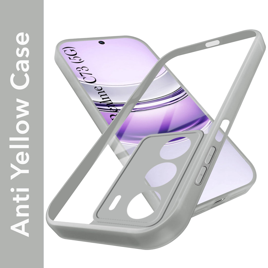 For Realme C73 Back Cover Case Ultra-Hybrid (Lifetime Anti Yellow | Anti Scratch | Crystal Clear Shockproof)