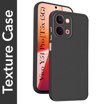 For Vivo Y51 Pro 5G | Vivo T5x Back Cover Case Liquid Silicone (Camera Protection | Side Grip Texture | Soft and Flexible)