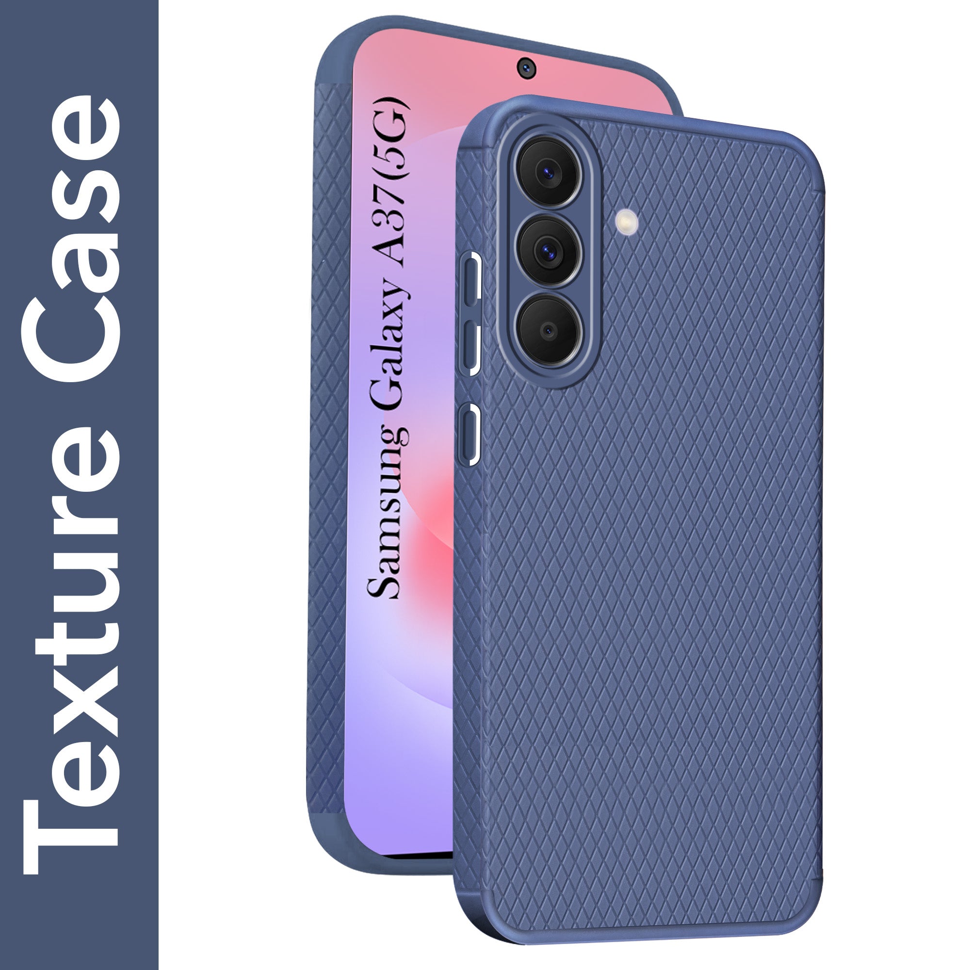 For Samsung Galaxy A37 5G Back Cover Case Liquid Silicone (Camera Protection | Side Grip Texture | Soft and Flexible)