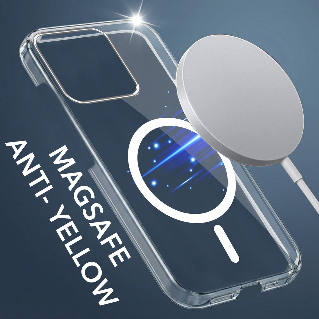 For Motorola Moto Edge 70 Fusion Back Cover Case Lifetime Anti-Yellow MagSafe Compatible Clear (Sleek Hard Crystal | Shockproof and Camera Protection)