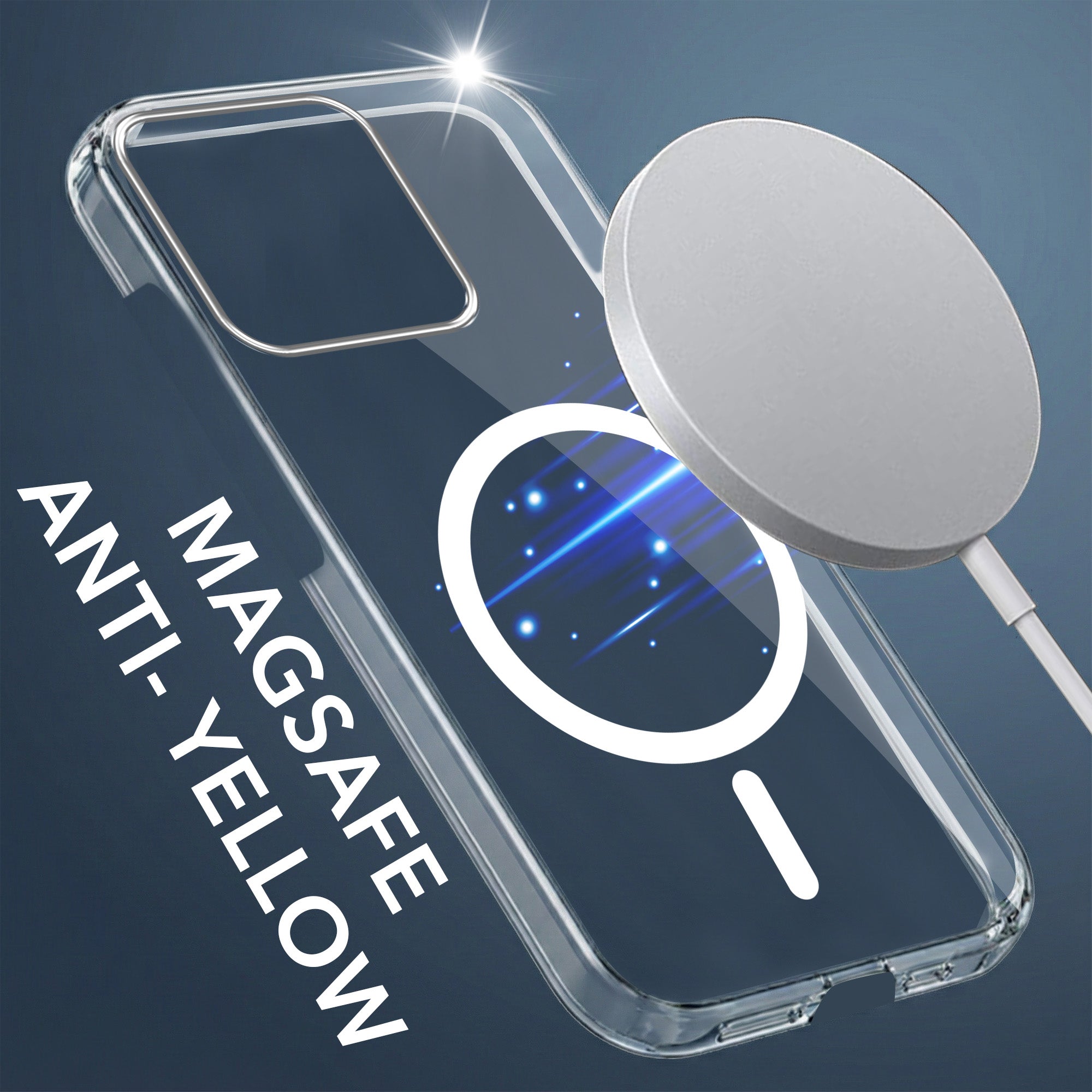 For Motorola Moto Edge 70 Fusion Back Cover Case Lifetime Anti-Yellow MagSafe Compatible Clear (Sleek Hard Crystal | Shockproof and Camera Protection)
