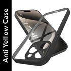 For Apple iPhone 15 Pro Back Cover Case Ultra-Hybrid (Lifetime Anti Yellow | Anti Scratch | Crystal Clear Shockproof)