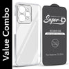 For Realme 15 Combo with Back Cover and 9H Tempered Glass (Lifetime Anti-Yellow | Sleek Hard Crystal | Oleophobic Coating Screen Glass)
