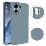 For Oppo K13 Turbo | Oppo K13 Turbo Pro Back Cover Case (Glass Like Camera Protection | Leather Feel | Minimalist Professional Grip)
