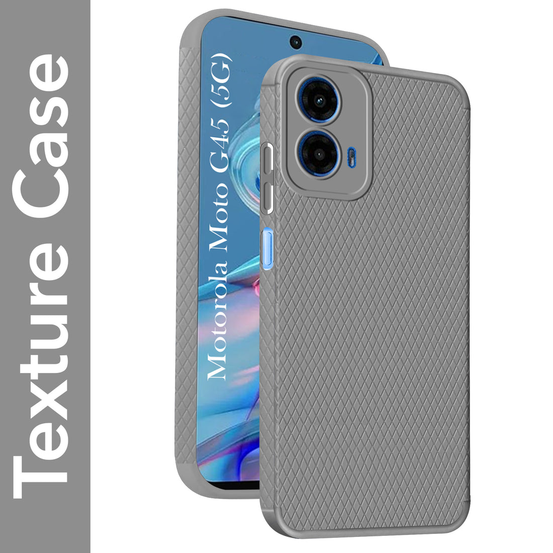 For Motorola Moto G45 Back Cover Case Liquid Silicone (Camera Protection | Side Grip Texture | Soft and Flexible)