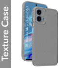 For Motorola Moto G45 Back Cover Case Liquid Silicone (Camera Protection | Side Grip Texture | Soft and Flexible)