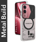For Vivo Y31 5G Metallic Back Cover Case (Metallic Camera Protection & Buttons | Translucent Milky Shade | Hard Polycarbonate)