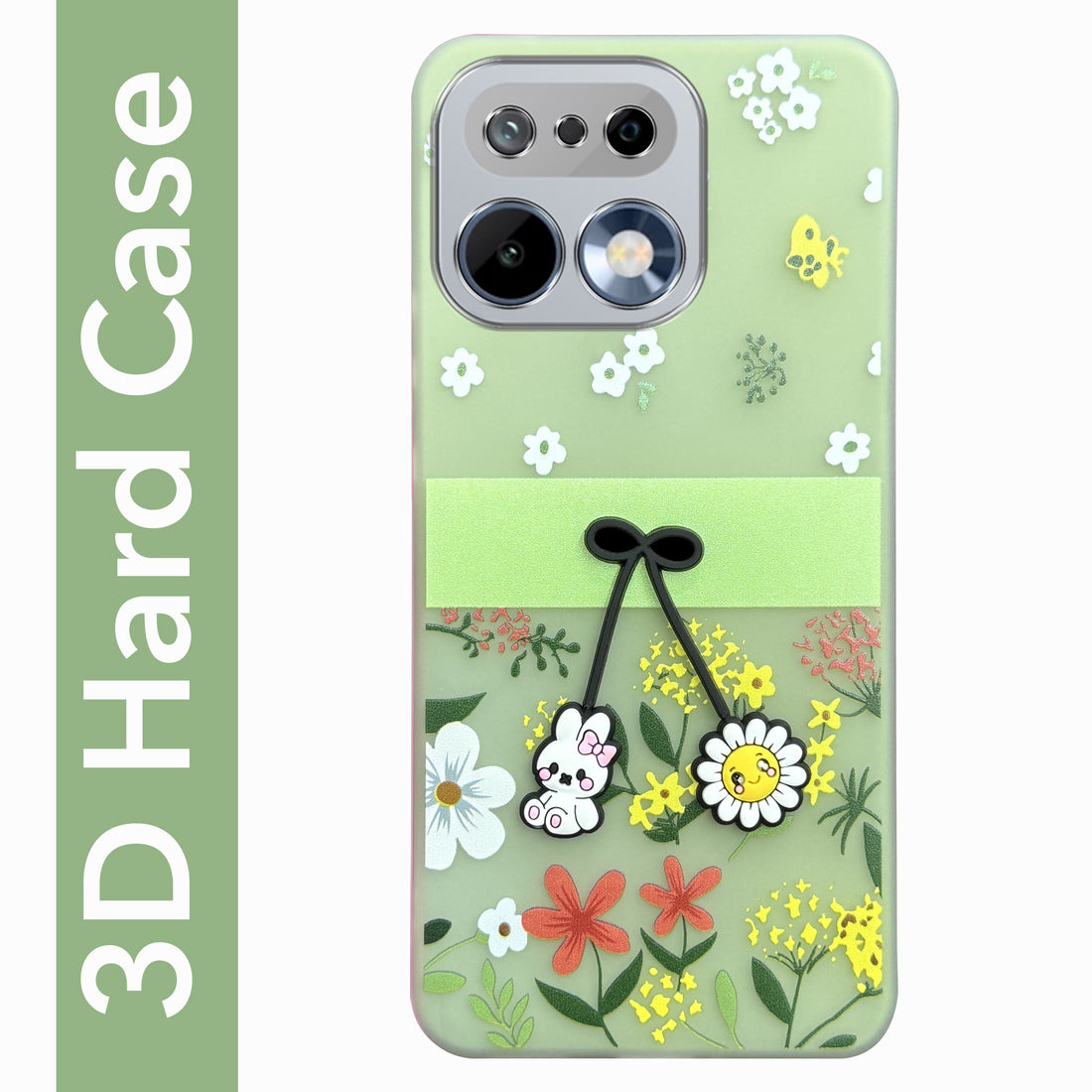 For Realme 16 Pro Back Cover Case (3D Cute Cartoons | Hard Back Side Soft | Matte Premium Finish | HD Printing)