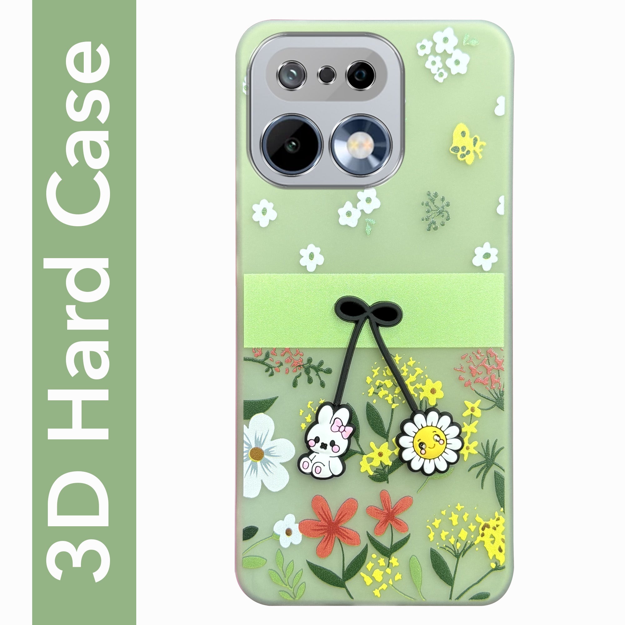 For Realme 16 Pro Back Cover Case (3D Cute Cartoons | Hard Back Side Soft | Matte Premium Finish | HD Printing)