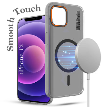 For Apple iPhone 12 Back Cover Case (Soft Touch | Camera Bump Protection | MagSafe Compatible | Matte Finish)