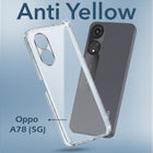 For Oppo A78 5G Back Cover Case (Hard Anti Yellow Clear Case | Drop & Camera Protection | Shockproof Polycarbonate)