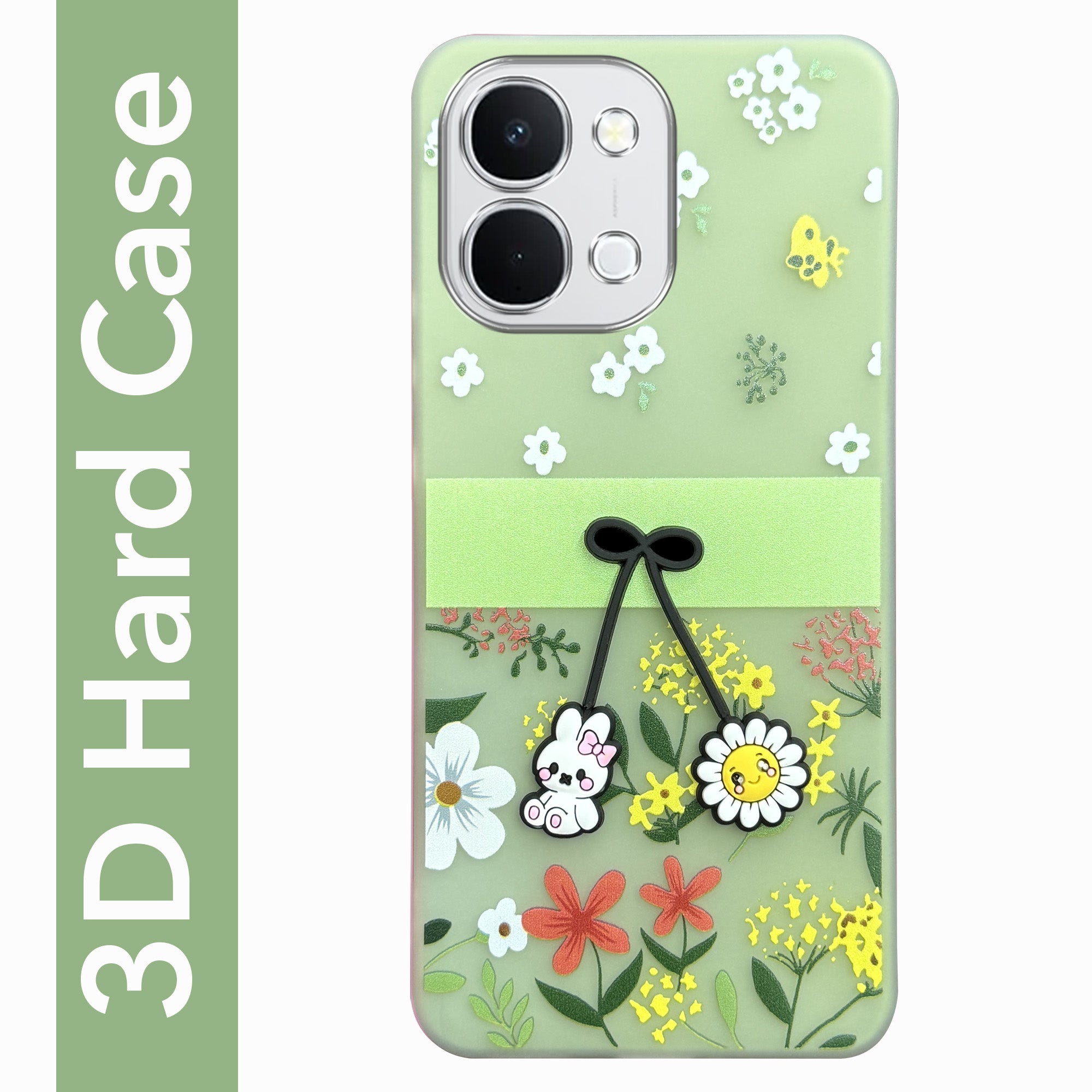 For Vivo Y51 Pro 5G | Vivo T5x Back Cover Case (3D Cute Cartoons | Hard Back Side Soft | Matte Premium Finish | HD Printing)