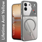For Vivo iQOO Z10x Back Cover Case Lifetime Anti-Yellow Clear (Camera Protection | Side Grip | Wireless MagSafe Compatible)