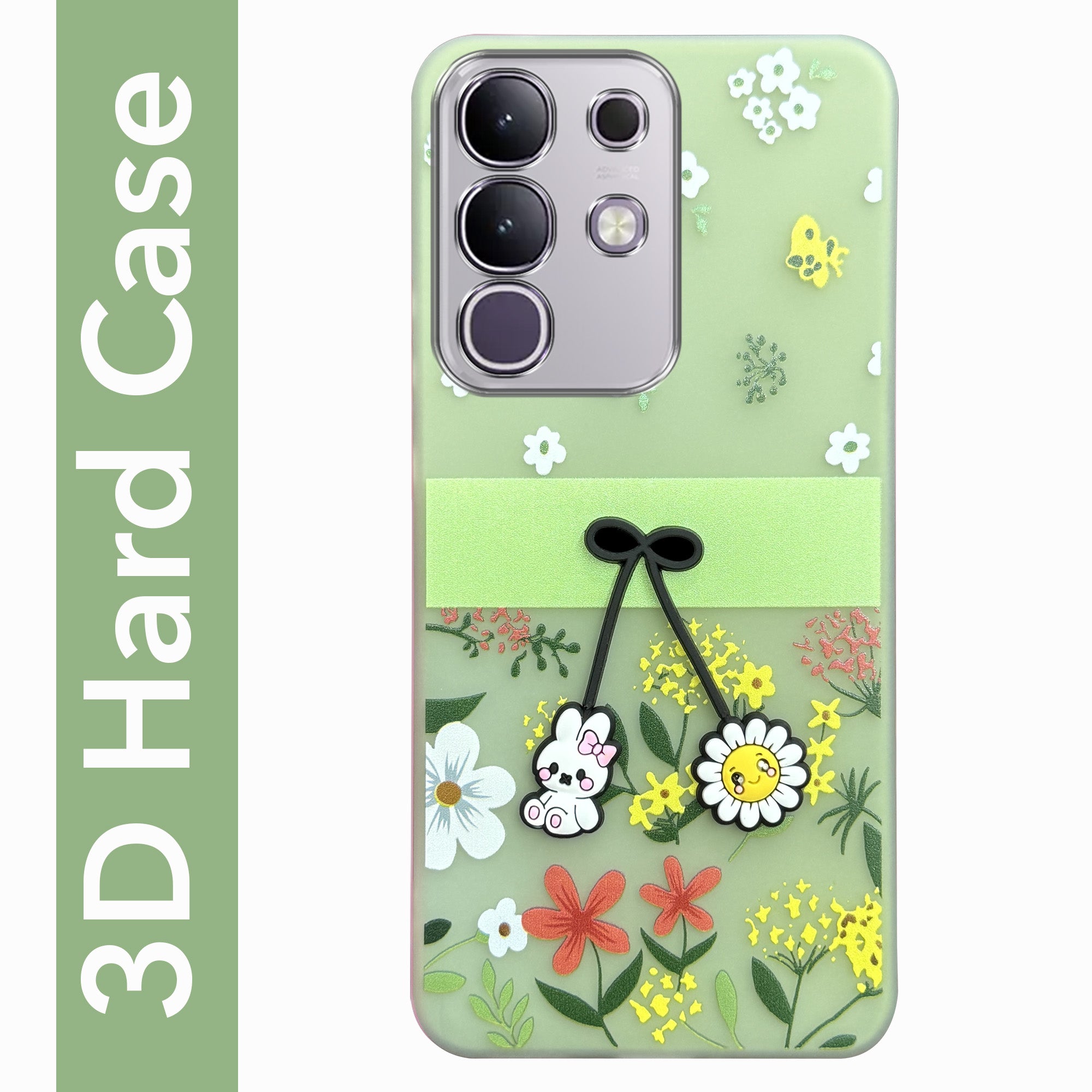 For Vivo T4x | Vivo Y31 Pro Back Cover Case (3D Cute Cartoons | Hard Back Side Soft | Matte Premium Finish | HD Printing)