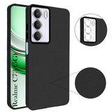 For Realme C73 Back Cover Case (Glass Like Camera Protection | Leather Feel | Minimalist Professional Grip)