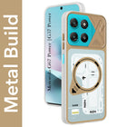 For Motorola Moto G67 Power | G57 Power Metallic Back Cover Case (Metallic Camera Protection & Buttons | Translucent Milky Shade | Hard Polycarbonate)