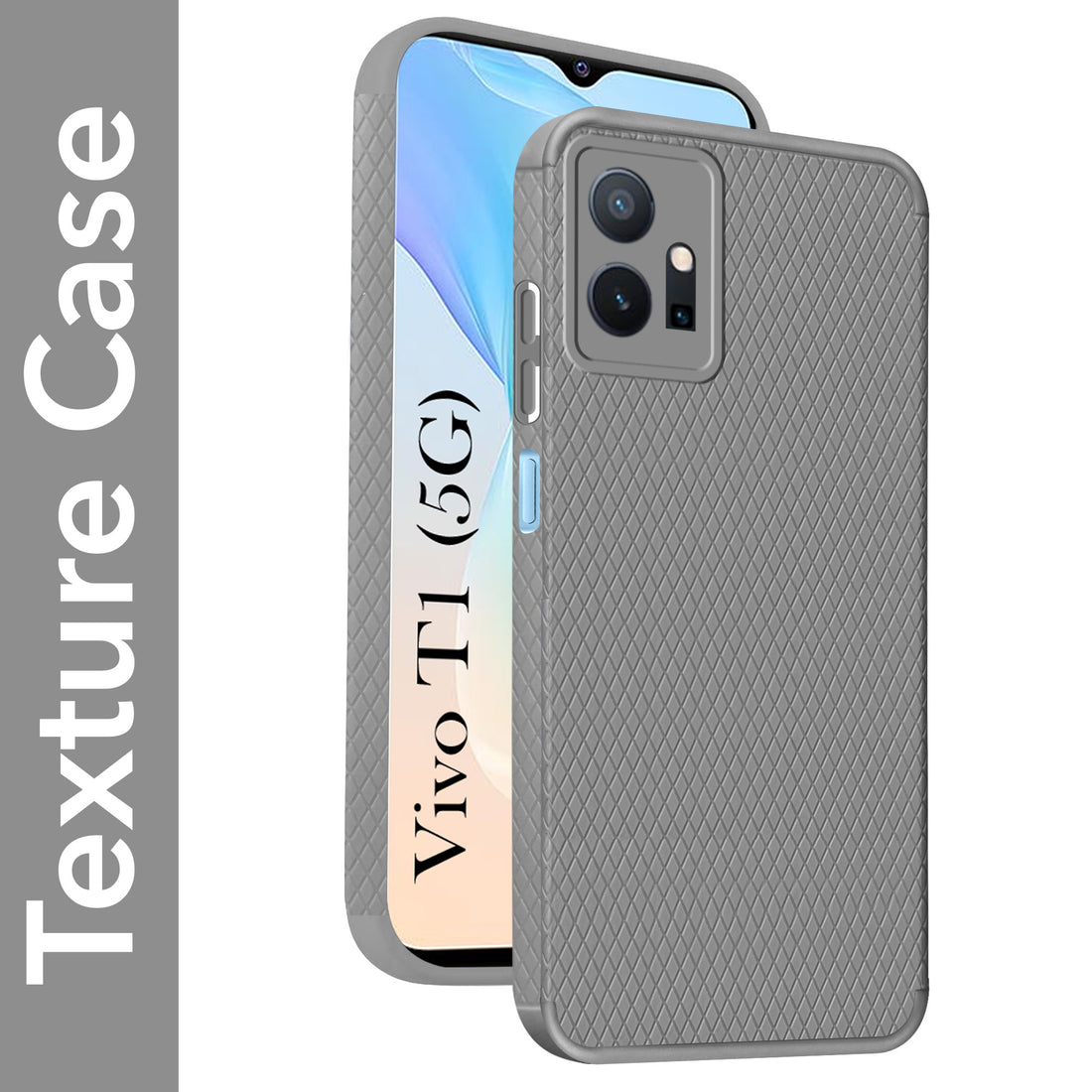 For Vivo T1 5G Back Cover Case (Liquid Silicone | Side Grip | Camera Protection)