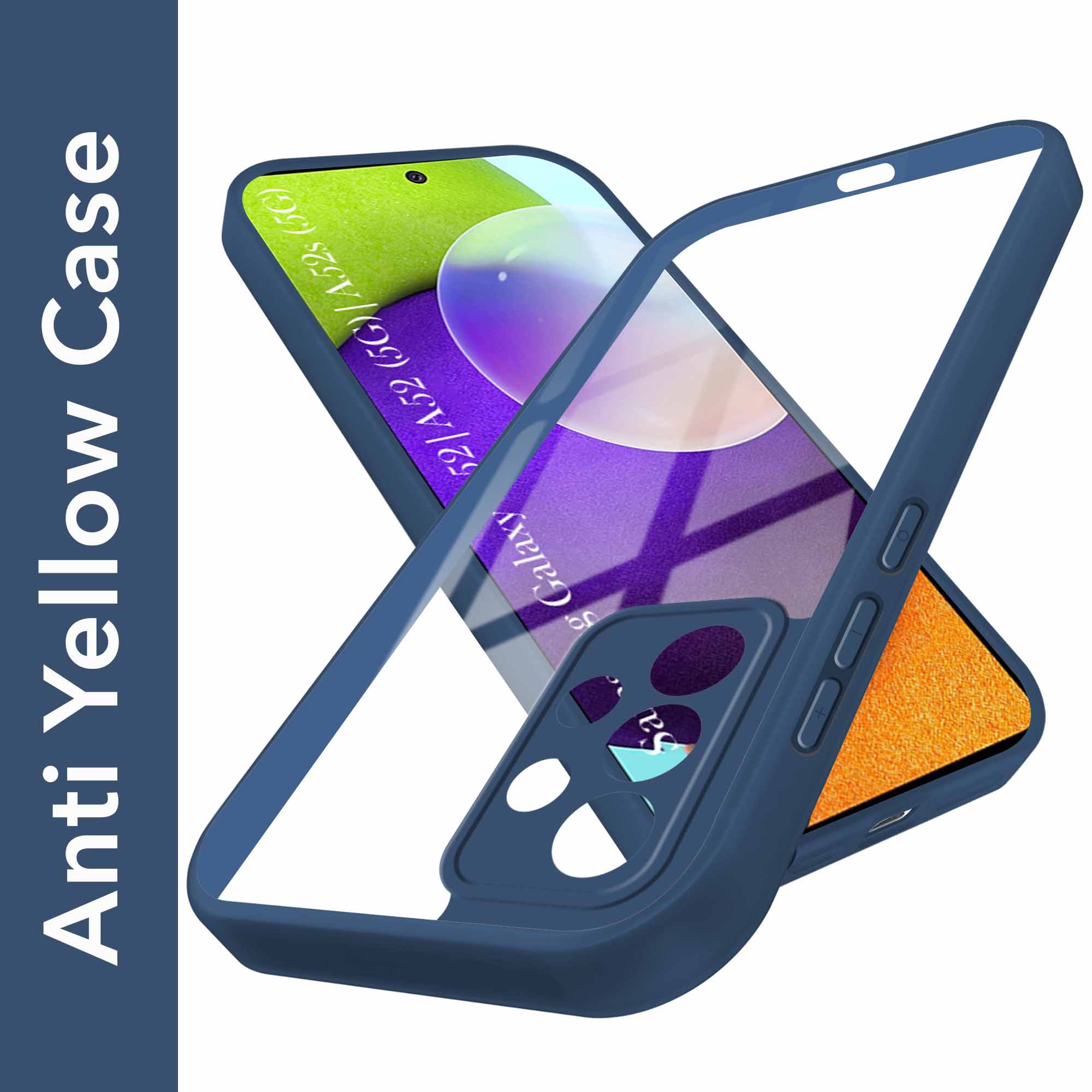 For Samsung Galaxy A52 | A52 5G | A52s 5G Back Cover Case Ultra-Hybrid (Lifetime Anti Yellow | Anti Scratch | Crystal Clear Shockproof)