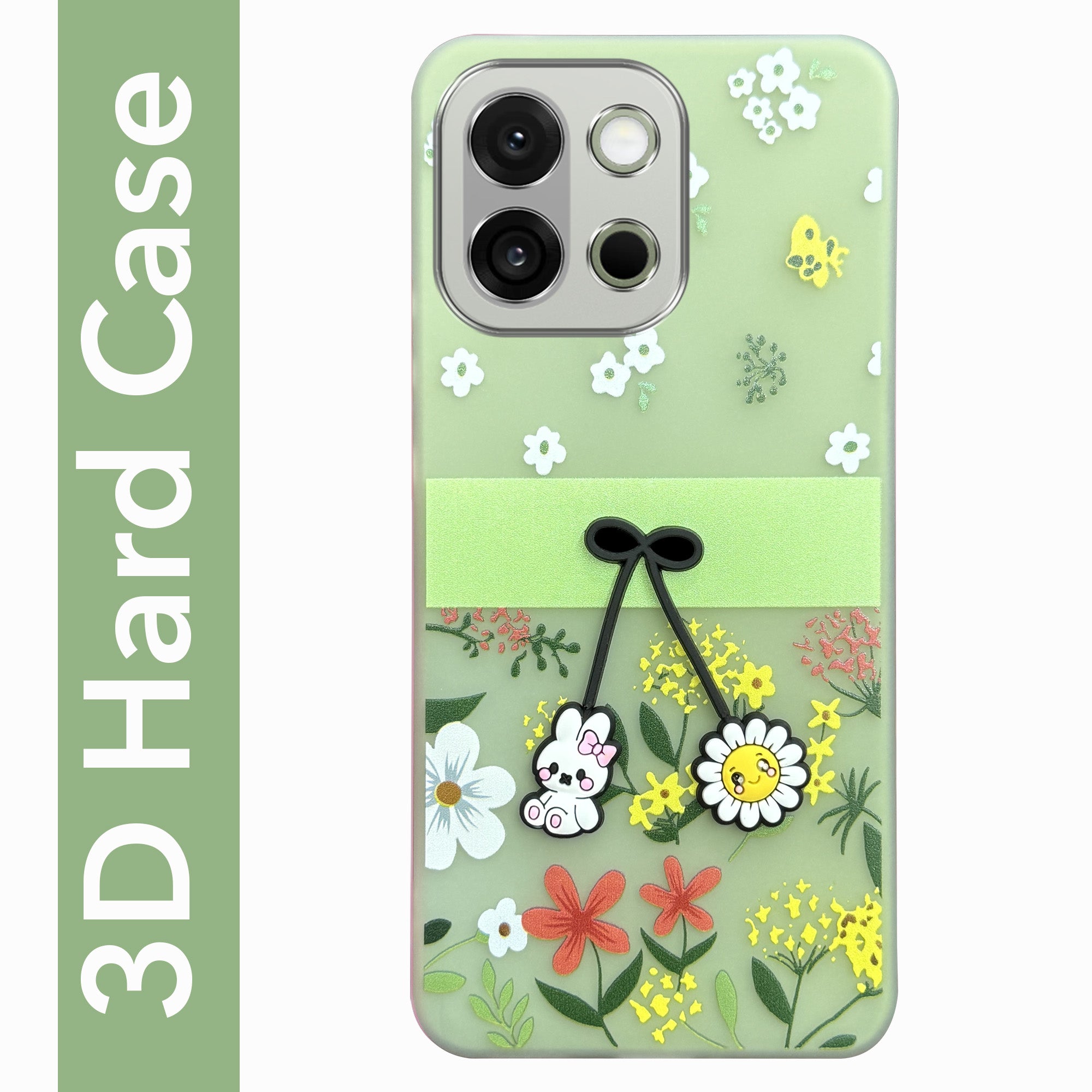 For OnePlus 13S Back Cover Case (3D Cute Cartoons | Hard Back Side Soft | Matte Premium Finish | HD Printing)