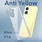 For Vivo Y16 Back Cover Case (Hard Anti Yellow Clear Case | Drop & Camera Protection | Shockproof Polycarbonate)