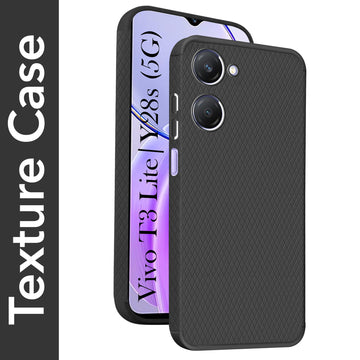 For Vivo Y28s 5G | Vivo T3 Lite 5G Back Cover Case(Liquid Silicone | Side Grip | Camera Protection)
