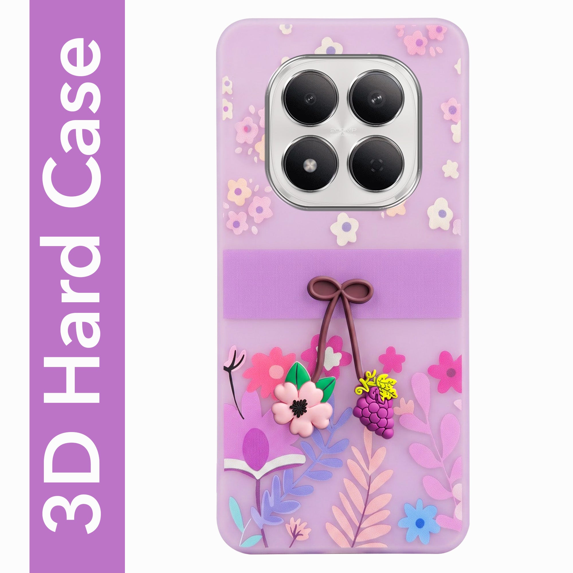 For Xiaomi Redmi Note 15 Pro 5G Back Cover Case (3D Cute Cartoons | Hard Back Side Soft | Matte Premium Finish | HD Printing)