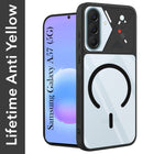 For Samsung Galaxy A57 5G Back Cover Case Lifetime Anti-Yellow Clear (Camera Protection | Side Grip | Wireless MagSafe Compatible)