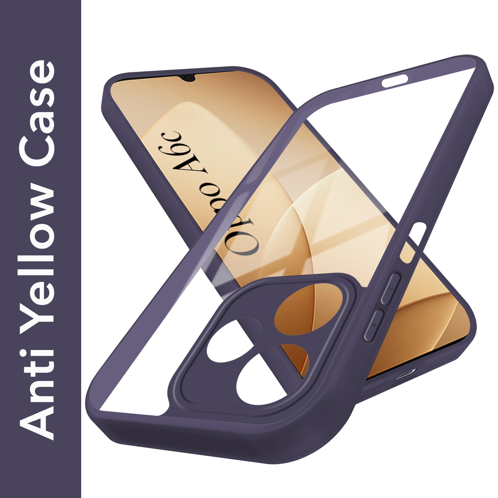 For Oppo A6c 4G Back Cover Case Ultra-Hybrid (Lifetime Anti Yellow | Anti Scratch | Crystal Clear Shockproof)