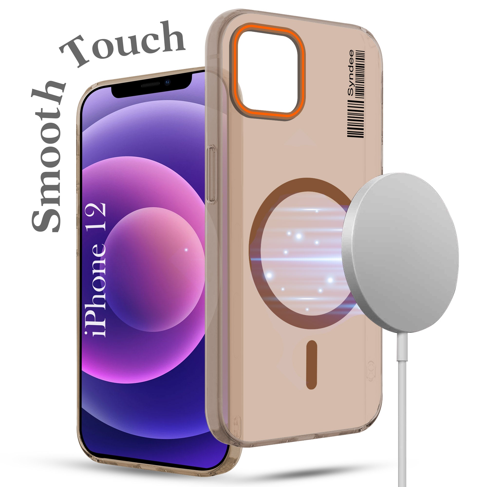For Apple iPhone 12 Back Cover Case (Soft Touch | Camera Bump Protection | MagSafe Compatible | Matte Finish)