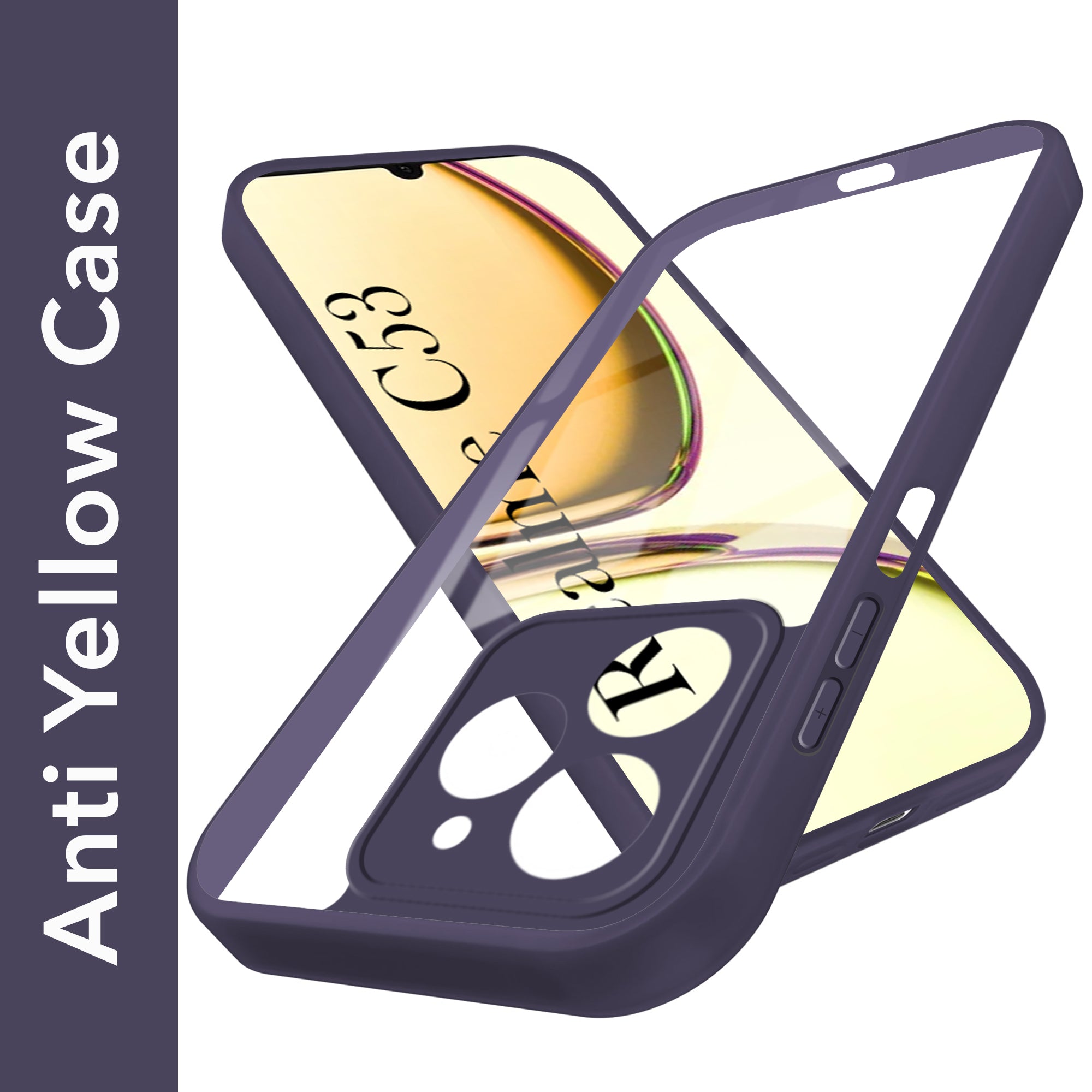 For Realme C53 Back Cover Case Ultra-Hybrid (Lifetime Anti Yellow | Anti Scratch | Crystal Clear Shockproof)