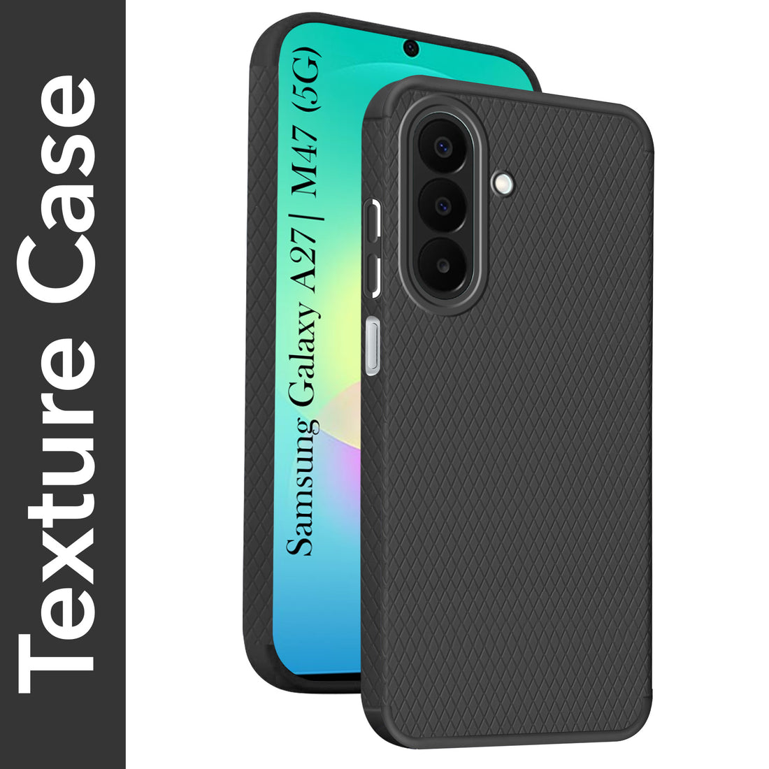 For Samsung Galaxy A27 5G | Samsung Galaxy M47 5G Back Cover Case Liquid Silicone (Camera Protection | Side Grip Texture | Soft and Flexible)