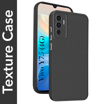 For Vivo Y75 4G Back Cover Case (Liquid Silicone | Side Grip | Camera Protection)