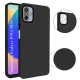 For Samsung Galaxy F06 | Samsung Galaxy M06 Back Cover Case (Glass Like Camera Protection | Leather Feel | Minimalist Professional Grip)